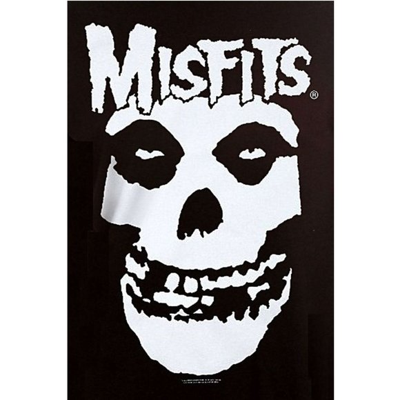 Misfits Fiend Skull Logo punk rock Official T-Shirt S NWT - Picture 2 of 2